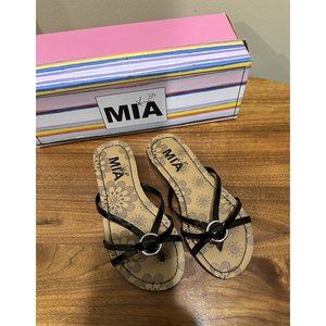 Mia‎ Kids Girls Black 'Cami' Sandals Shoes, Size 12, Brand new in Box